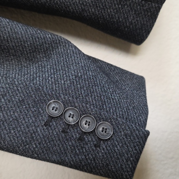 NWT Ann Taylor Factory Charcoal Gray Blazer, Size 10P - Picture 3 of 8